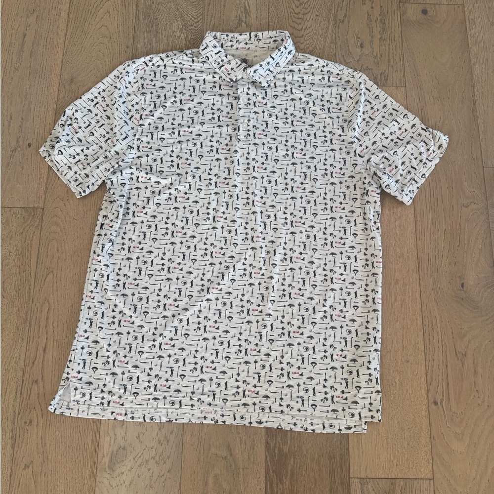 U.S. US OPEN 121st GOLF GOLFING POLO SHIRT Mens XL All Over Print USGA